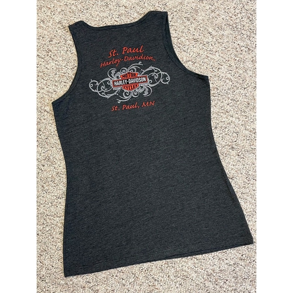 ๐ โซ (3) Harley Davidson HD Women's Tank Top Medium Lot Biker AOP Back Graphic - Picture 8 of 16